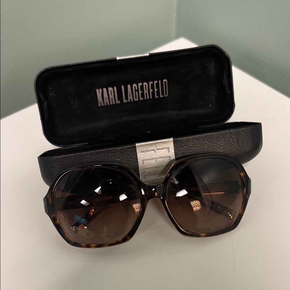 Karl Lagerfeld Tortoise Shell Sunglasses